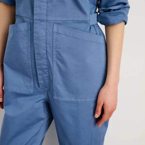 Alex Mill Standard Jumpsuit in Cotton Twill Flight Blue